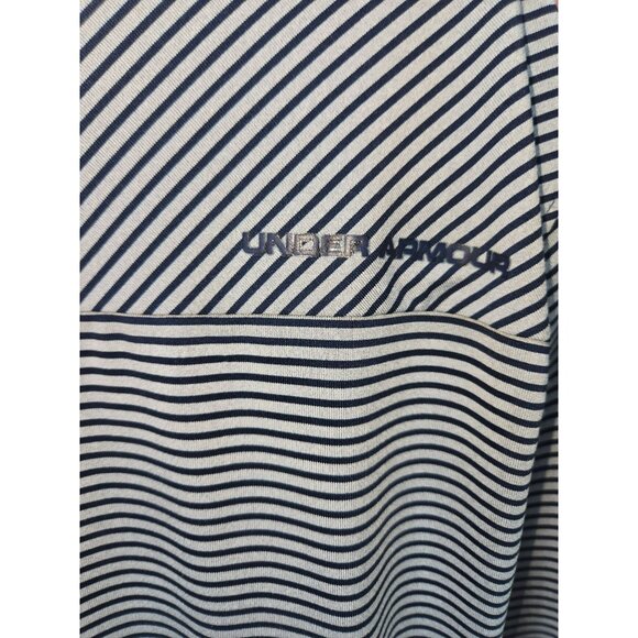 Under Armour Mens Loose Fit Polo Large Heatgear Blue/Gray - Picture 6 of 8